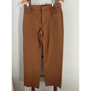 Banana Republic  Wool Brown Trousers Pants Straight Leg Size 6